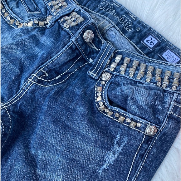 Miss Me Studded Distressed Jeans - Picture 5 of 9